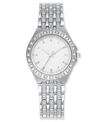 Женские часы-браслет с кристаллами серебристого цвета, 33 мм, созданные для Macy's I.N.C. International Concepts
