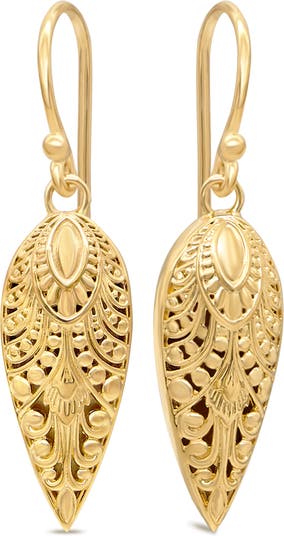 Серьги-подвески из стерлингового серебра с покрытием из 18-каратного золота DEVATA
