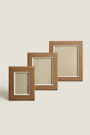 CONTRAST WOODEN PHOTO FRAME Zarahome