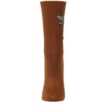 Women's Embroidered Berry Leaf Vintage Style Crew Sock MEMOI