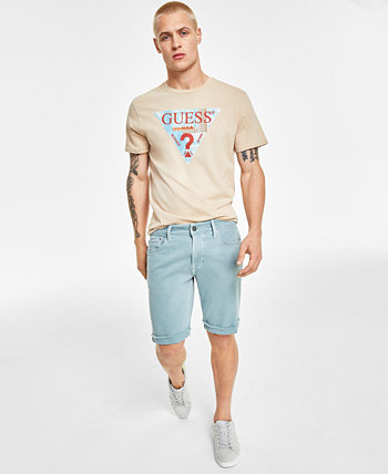 Мужские эластичные джинсовые шорты стандартного кроя GUESS
