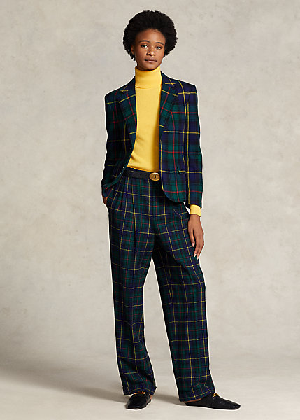 Plaid Wool Twill Blazer Polo Ralph Lauren