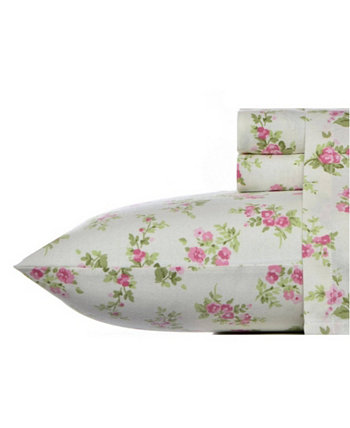 Laura Ashley Cotton Flannel 4-Piece Sheet Set, Queen Macy's