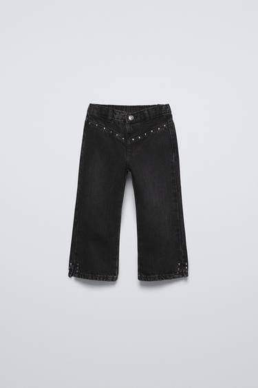 STUDDED FLARE JEANS ZARA