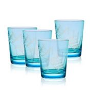 Fitz & Floyd Trestle 4-Piece 12-oz. Double Old Fashioned Glasses Set Fitz & Floyd