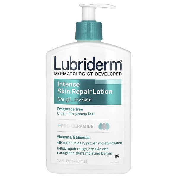 Лосьон для интенсивного восстановления кожи, без отдушек, 16 жидких унций (473 мл) Lubriderm