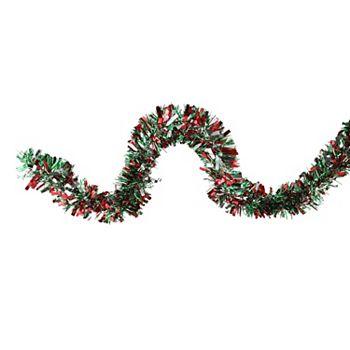 Northlight 12-ft. Shiny Red & Silver Christmas Tinsel Garland Northlight