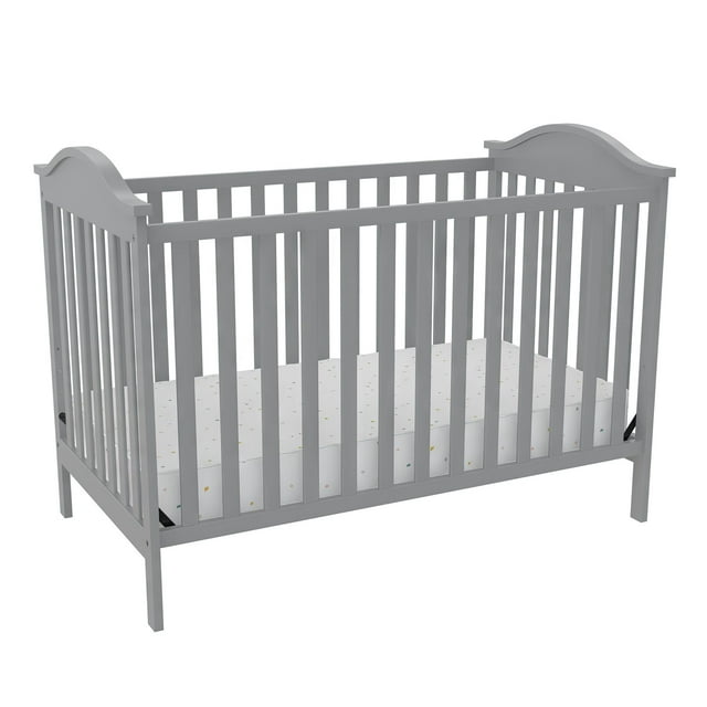 Baby Relax Adele 3-in-1 Convertible Crib, Gray Baby Relax