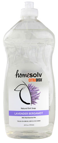 Homesolv Натуральное мыло для посуды с лавандой и бергамотом, 25 жидких унций Citra Solv