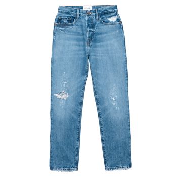 Потертые джинсы прямого кроя со средней посадкой Le Slouch FRAME