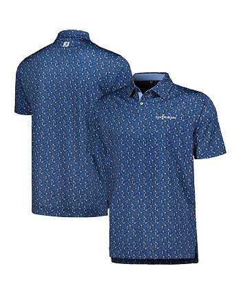Мужская темно-синяя рубашка-поло с индивидуальным принтом THE PLAYERS FootJoy