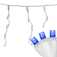 Northlight Seasonal 100 Синие светодиодные широкоугольные рождественские гирлянды в форме сосульки Northlight