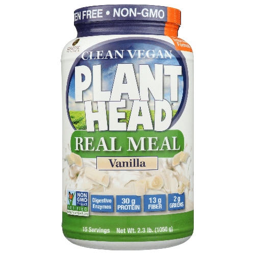 Genceutic Naturals Plant Head™ Real Meal Vanilla — 2,3 фунта Genceutic Naturals
