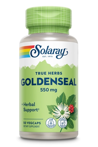 Solaray Goldenseal Root — 550 мг — 50 растительных капсул Solaray