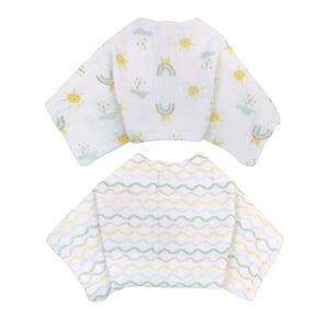 Neat Solutions Unisex Newborn Muslin Burp 2 Bib 2 Pack Neat Solutions