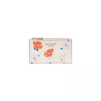 Кожаный кошелек двойного сложения Morgan Dotty с цветочным принтом Kate Spade New York