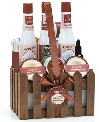 Расслабляющий подарочный набор для ухода за телом Organic Coconut Home Spa, 16 шт. Lovery