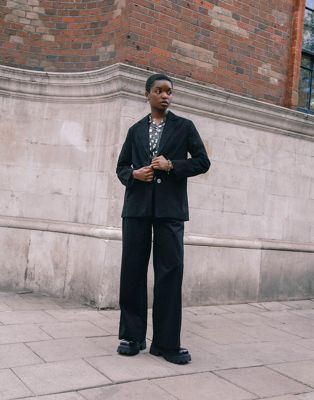 Labelrail x Stan & Tom fitted tapered suit pants in salmon pink