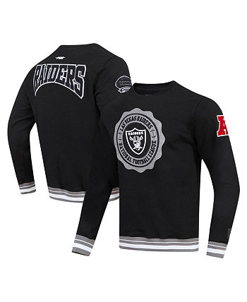 Мужской черный пуловер с эмблемой Las Vegas Raiders Crest Emblem Pro Standard