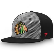 Мужская приталенная шляпа Fanatics Branded серого/черного цвета Chicago Blackhawks Versalux Fanatics