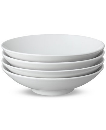 Classic White Porcelain Pasta Bowls, Set of 4 Denby