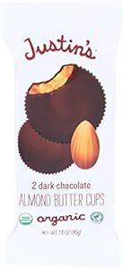 JUSTINS Organic Dark Chocolate Almond Butter Cup, 1.4 OZ Justin's