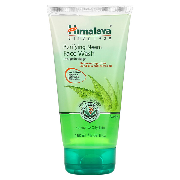 Purifying Neem Face Wash для нормальной и жирной кожи, 5,07 жидких унций (150 мл) Himalaya