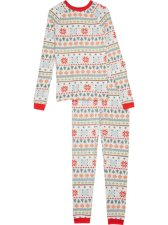 Длинная пижама Nordic Fair Isle (маленькие/большие дети) Pajamarama