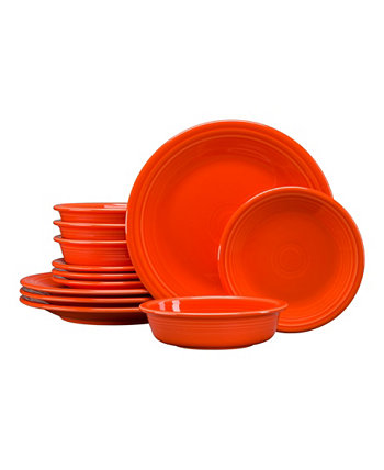 Классический набор посуды из 12 предметов, сервиз на 4 персоны FIESTA