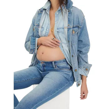 Классическая джинсовая куртка для беременных HATCH