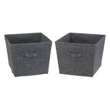 Household Essentials Medium Tapered Bins with Handles 2-pack Set Household Essentials