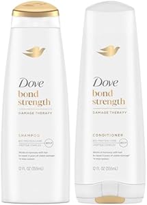 Dove Bond Strength Shampoo & Conditioner Set – Daily Strengthening Treatment for Dry, Damaged Hair, 12 Oz Ea Dove