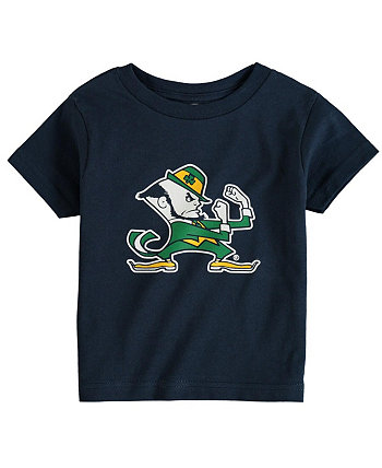Toddler Boys and Girls Navy Notre Dame Fighting Irish Big Logo T-shirt Two Feet Ahead