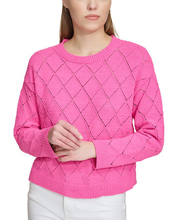 Женский свитер в форме пуантов ромбовидной формы DKNY