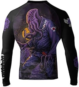 Raven Fightwear Men's BJJ Horror Cthulhu Guard Black Raven Fightwear