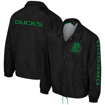 Women's The Wild Collective Black Oregon Ducks 2023 Coaches Full-Snap Jacket The Wild Collective