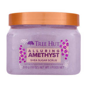 Tree Hut Alluring Amethyst Shea Sugar Exfoliating and Hydrating Body Scrub, 18 oz Tree Hut