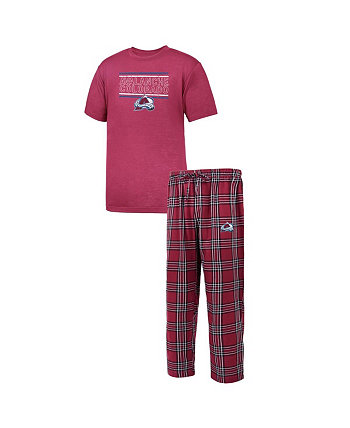 Мужская бордовая футболка Colorado Avalanche Big and Tall и пижамные штаны для сна Profile