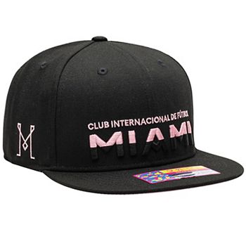 Unisex Black Inter Miami CF Loyalty Snapback Hat Fan Ink