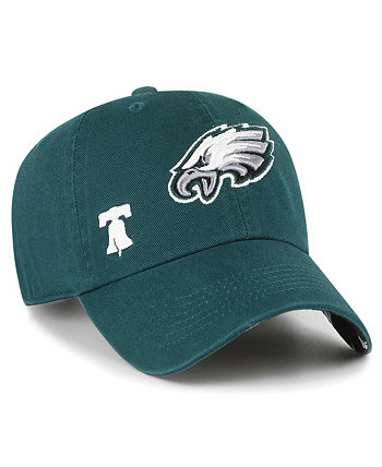 Женская полуночная зеленая регулируемая шляпа Philadelphia Eagles Confetti Icon Clean Up '47 Brand