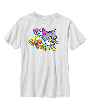 Boy's Tom and Jerry The Chase for Cheese Child T-Shirt Warner Bros.