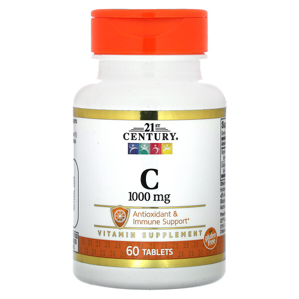 Витамин C - 1000мг - 60 таблеток - 21st Century 21st Century