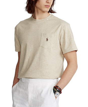 Мужская большая и высокая карманная футболка с круглым вырезом Ralph Lauren