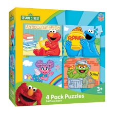 Masterpieces Puzzles Sesame Street 4-Pack Kids 24-Piece Puzzles Masterpieces Puzzles