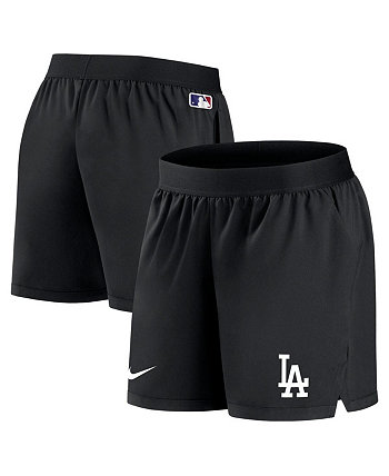 Женские черные шорты Los Angeles Dodgers Authentic Collection Team Performance Nike