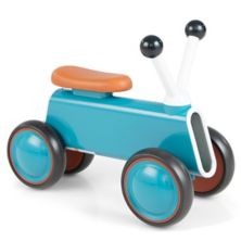 4-колесный детский беговел без педали, синий Slickblue