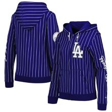 Женская куртка New Era Royal Los Angeles Dodgers в тонкую полоску с молнией во всю длину New Era x Staple