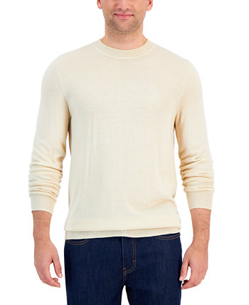 Men's Long-Sleeve Crewneck Merino Sweater, Created for Macy's Alfani