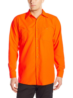 Рабочая рубашка Rk Enhanced Visibility Work Shirt Red Kap