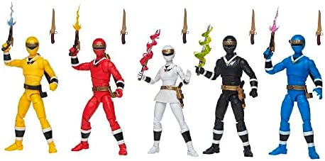 Power Rangers Lightning Collection 5-Pack Alien Rangers of Aquitar 6-inch Action Figures, Toys Kids Ages 4 and Up (Amazon Exclusive) Power Rangers